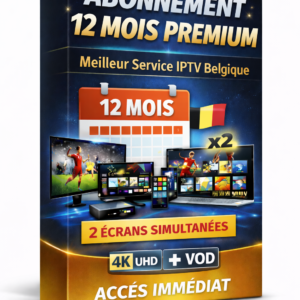 ABONNEMENT 12 MOIS PREMIUM 2 ECRANS SIMULTANEES